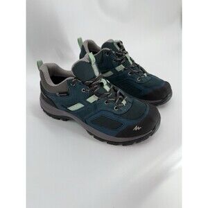 Quechua Decathlon Turquoise Waterproof Hiking Outdoor Sneakers  US 5.5 EU 36 UK3